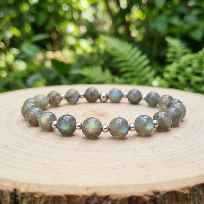 Bracelet en Labradorite en 7mm