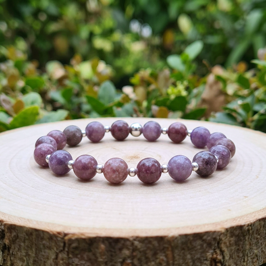 Bracelet en Lépidolite