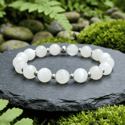 Bracelet en Pierre de Lune blanche