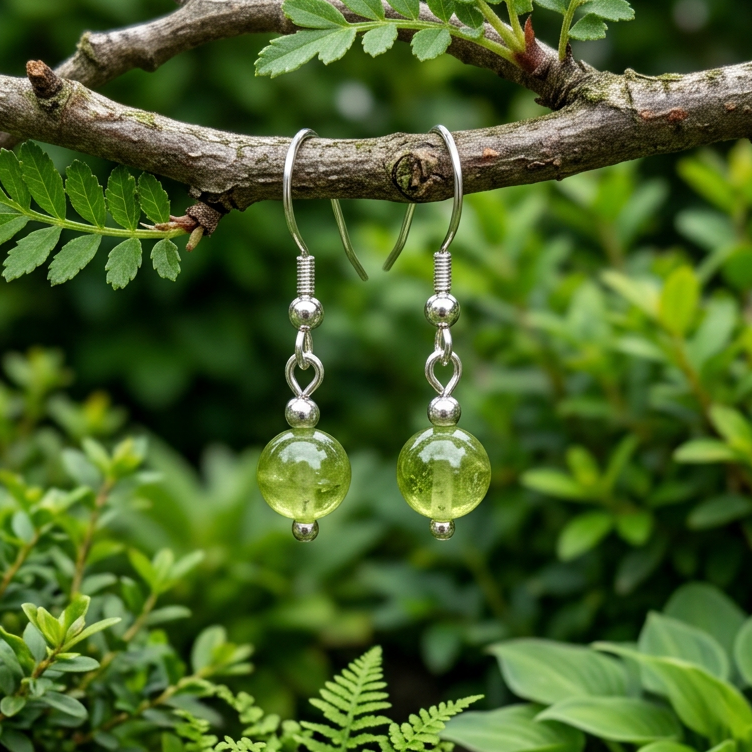 Boucles d'oreilles en Péridot (BO257)