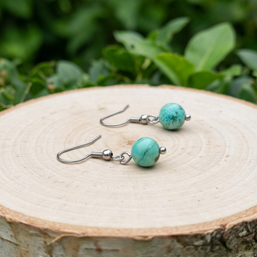 Boucles d'oreilles en Turquoise (BO209)