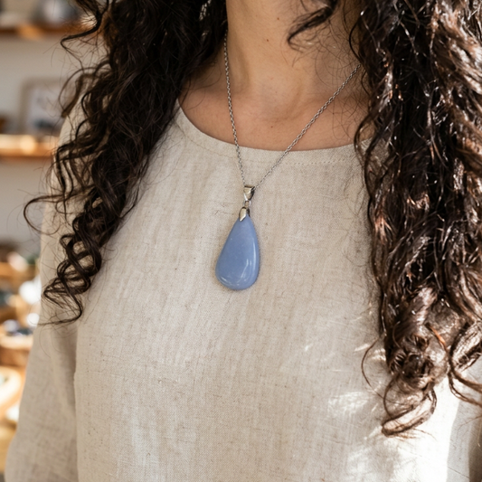 Pendentif en Angélite (PE905)