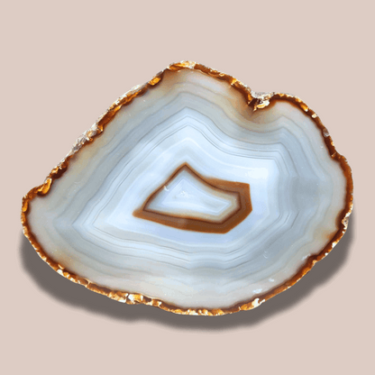 Agate avec une face polie (MB351-1)