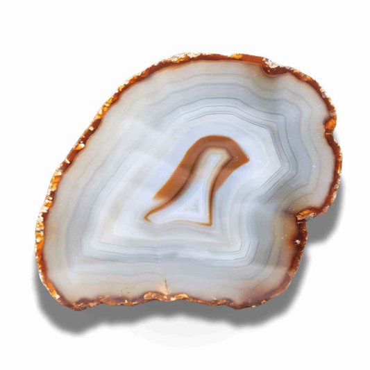 Agate avec une face polie (MB351-2) - ENAE Minéraux
