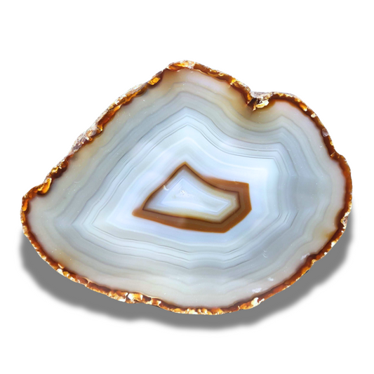 Agate avec une face polie (MB351-1)
