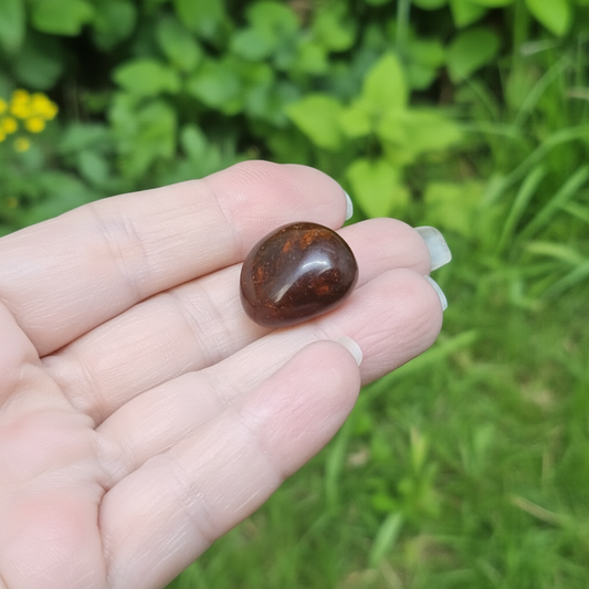 Ambre bleu - Pierre roulée (PRGFL708-3)