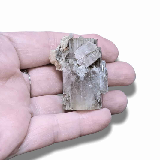 Aragonite violette maclée brute (MB546) - ENAE Minéraux