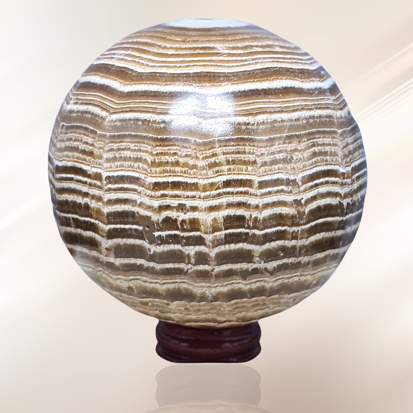 Aragonite, lithotherapie, pierre, sphere ENAE Mineraux