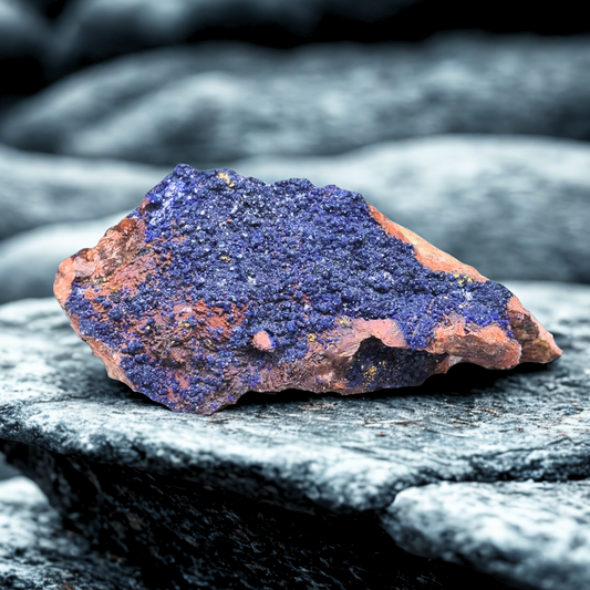 Azurite cristallisée brute 236g (MB258)