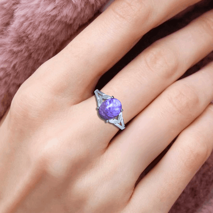 Bague réglable en Charoïte (BAG23) - ENAE Minéraux