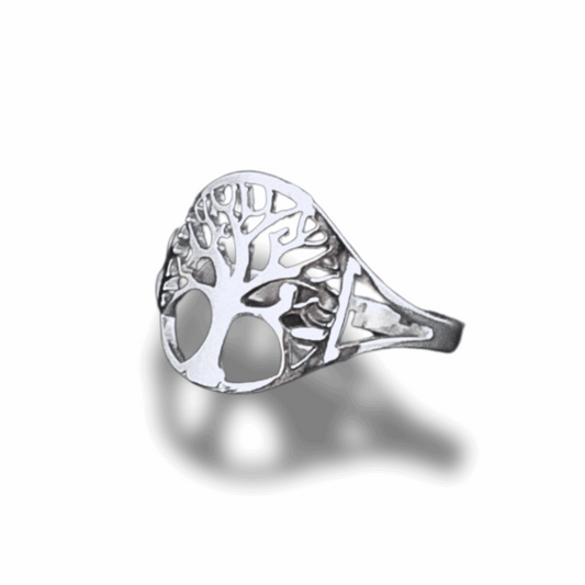 Bague réglable Arbre de Vie en acier inoxydable (BAGADV) - ENAE Minéraux