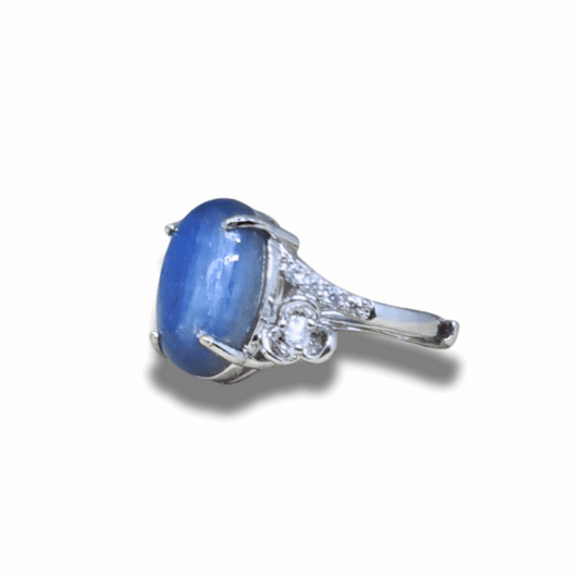 Bague réglable en Cyanite bleue (BAG78)