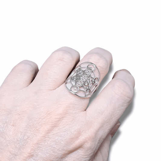 Bague réglable Metatron en acier inoxydable (BAGMT) - ENAE Minéraux