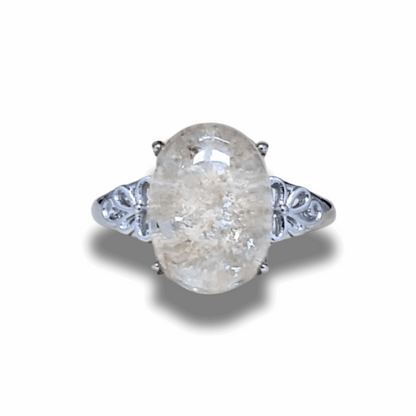 Bague réglable en Quartz Lodolite (BAG35-13)