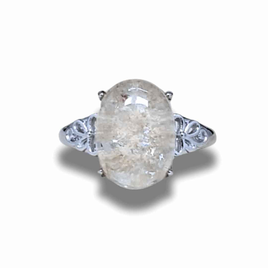 Bague réglable en Quartz Lodolite (BAG35-13)