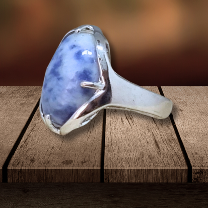 Bague réglable en Sodalite (BAGA1) - ENAE Minéraux