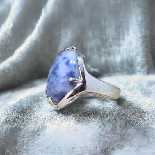 Bague réglable en Quartzite à Dumortiérite (BAGA1)