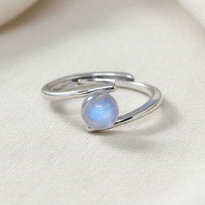 Bague réglable en Labradorite (BAG43-9)
