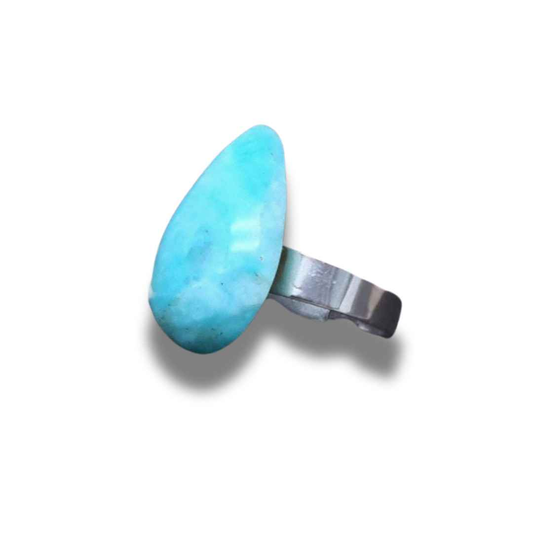 Bague réglable en Amazonite (BAGA12) - ENAE Minéraux
