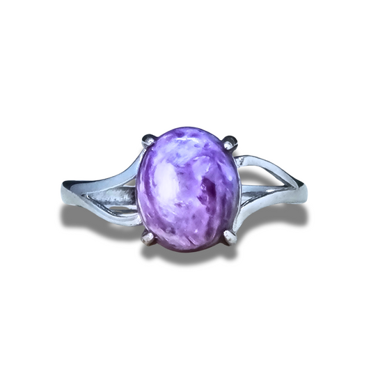 Bague réglable en Charoïte (BAG24-4) - ENAE Minéraux
