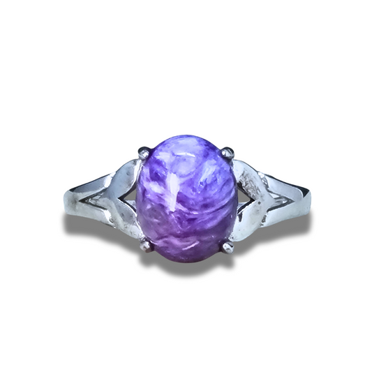 Bague réglable en Charoïte (BAG23) - ENAE Minéraux