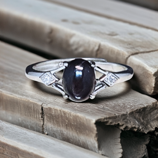 Bague réglable en Hypersthène (BAG63-1)