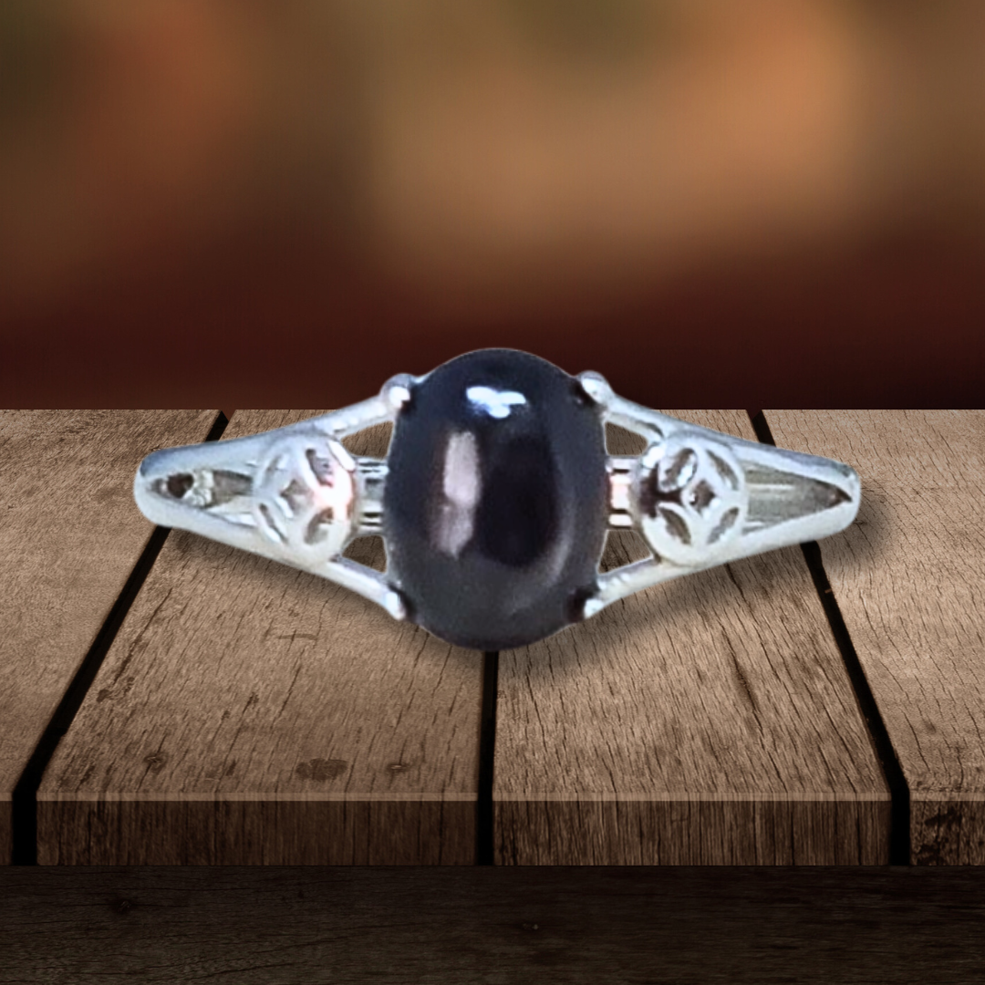 Bague réglable en Hypersthène (BAG63-3) - ENAE Minéraux