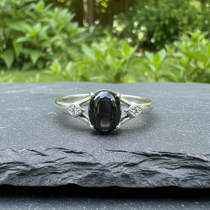 Bague réglable en Hypersthène (BAG63-1)