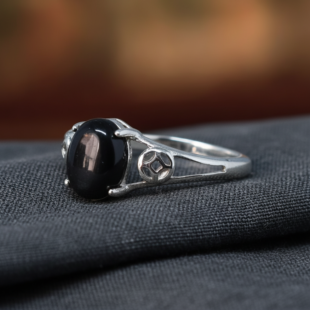 Bague réglable en Hypersthène (BAG63-3)