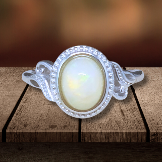 Bague réglable en Opale Welo (BAG39-2) - ENAE Minéraux