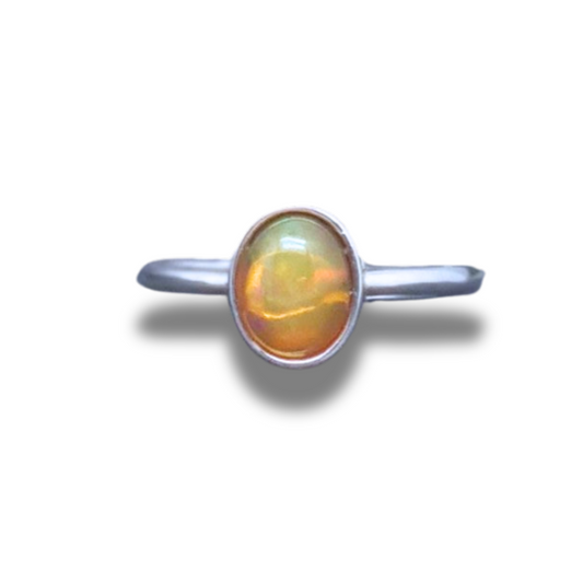 Bague réglable en Opale Welo (BAG39-5) - ENAE Minéraux