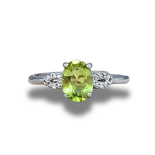 Bague réglable en Péridot (BAG30-11) - ENAE Minéraux
