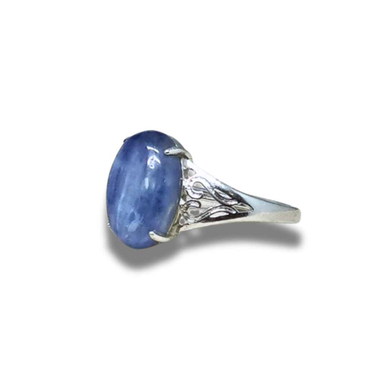 Bague réglable en Cyanite bleue (BAG21-3)