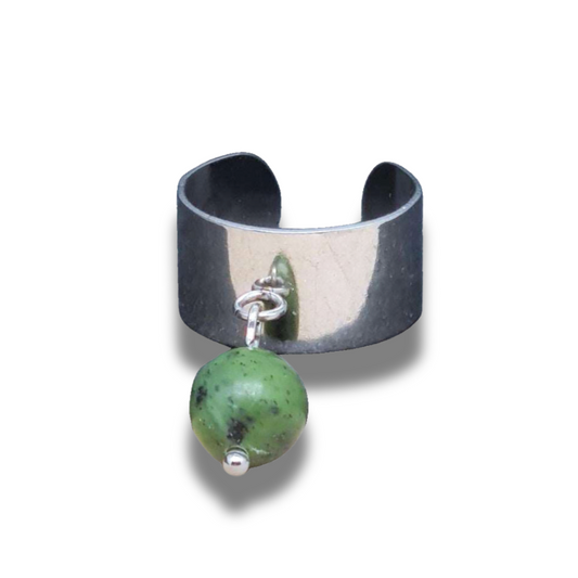 Bague réglable en Jade Néphrite (BAGAP60) - ENAE Minéraux