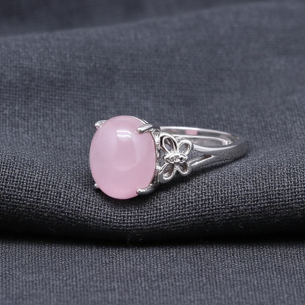 Bague réglable en Kunzite (BAG47-2)