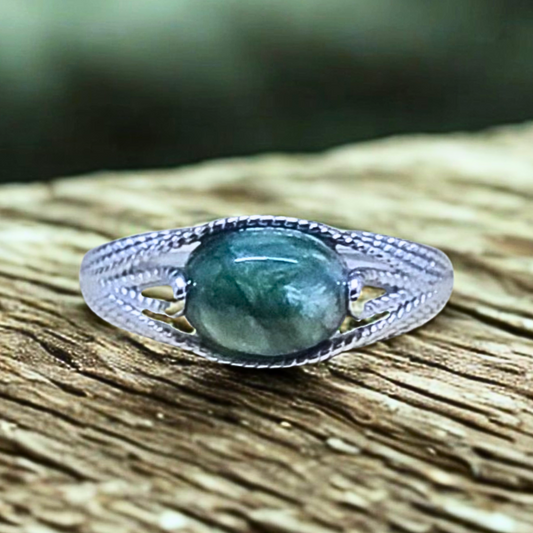 Bague réglable en Séraphinite (BAG73-4)