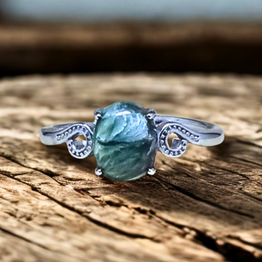 Bague réglable en Séraphinite (BAG73-3)