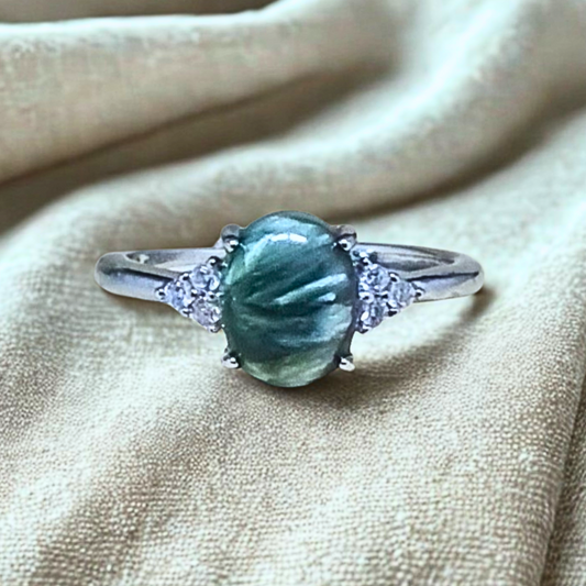 Bague réglable en Séraphinite (BAG73-2)
