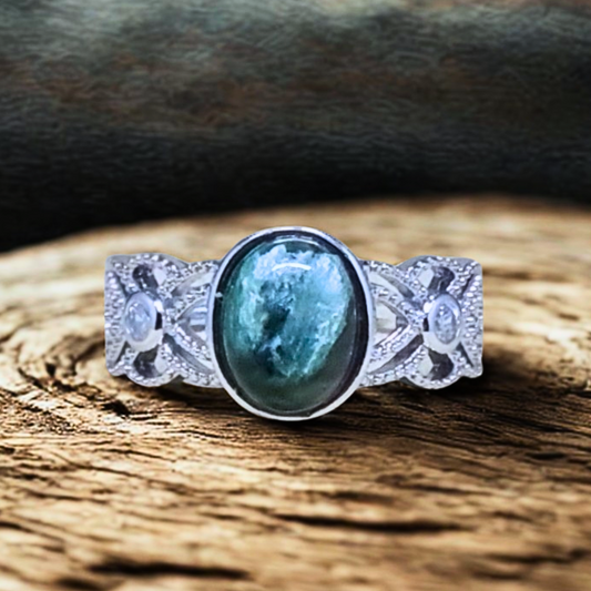 Bague réglable en Séraphinite (BAG73-5)