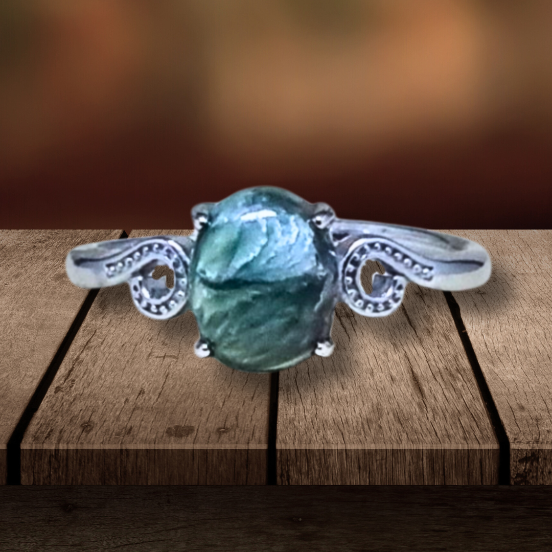 Bague réglable en Séraphinite (BAG73-3) - ENAE Minéraux