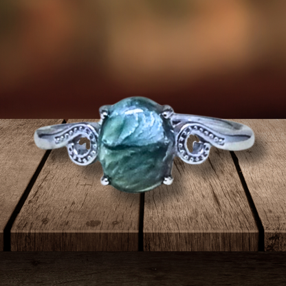 Bague réglable en Séraphinite (BAG73-3) - ENAE Minéraux