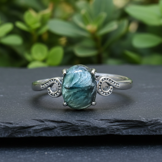 Bague réglable en Séraphinite (BAG73-3)