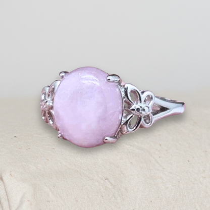 Bague réglable en Kunzite (BAG47-2)
