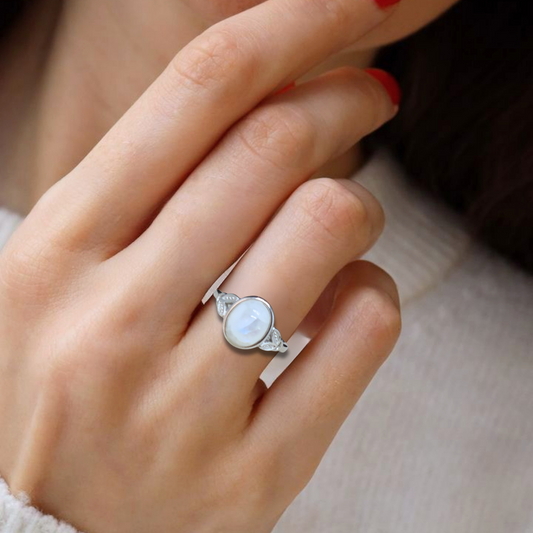 Bague réglable en Péristérite (BAG32-2) - ENAE Minéraux