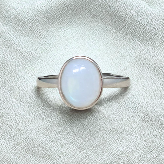 Bague réglable en Péristérite (BAG31-2)