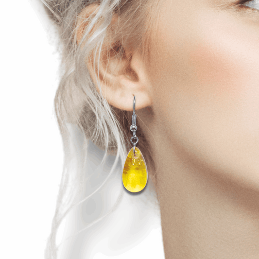 Boucles d'oreilles en Ambre (BO211)