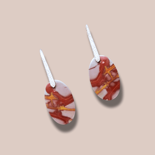 Boucles d'oreilles en Jaspe Noreena (BO93)