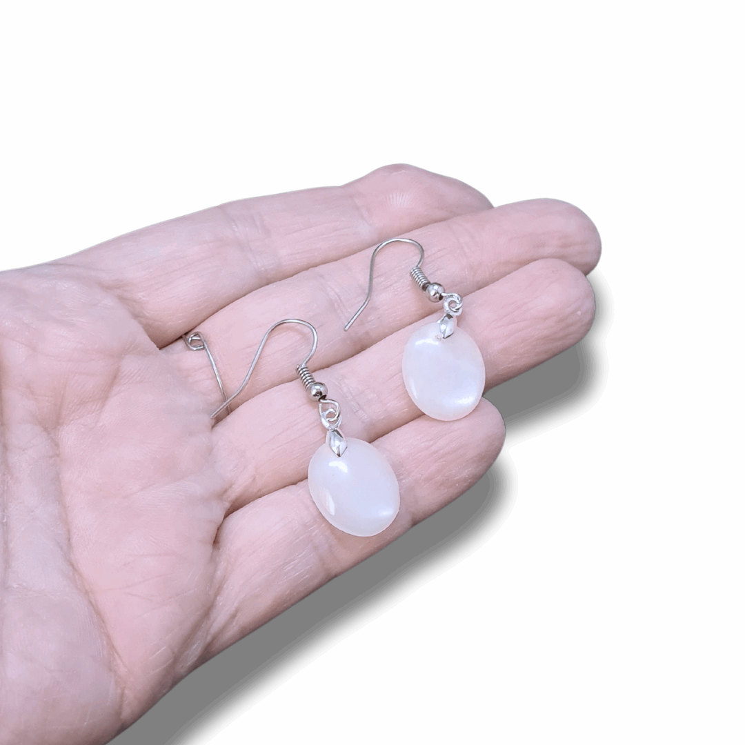 Boucles d'oreilles en Pierre de Lune (BO209-2)