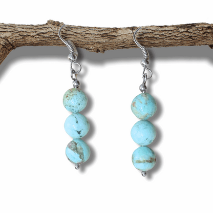 Boucles d'oreilles en Turquoise - ENAE Minéraux