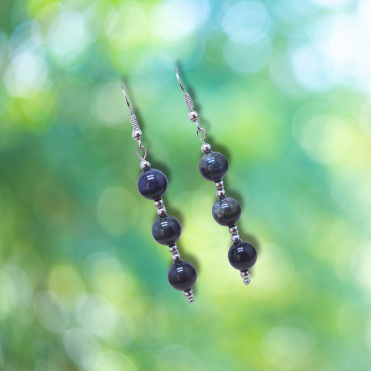 Boucles d'oreilles en Œil de Faucon (BO210)